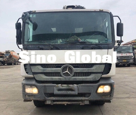 White Used Zoomlion Concrete Pump Truck 52m 4 Axles Euro3 14.256L