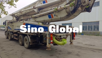 Used Zoomlion Model 2013 56m White Concrete Pump Truck With Benz Chassis