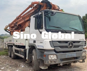 White 49 Meter Used Concrete Pump Truck Zoomlion Euro3 11.95L