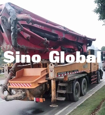 Boom Used Concrete Pump Truck 46m / 4 Section 125mm Pipe CE Certificate