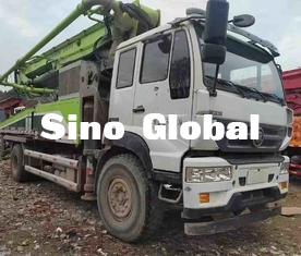 Used Zoomlion Concrete Pump Truck 37M With Sinotruk Chassis 1370mm Feeding Height