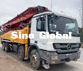 Sany 56M Used Concrete Pump Truck With Mercedes Benz Chassis Model 2013