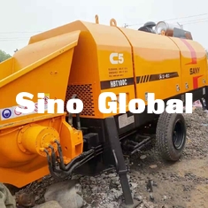 75KW Electric Used Concrete Trailer Pump Sany Yellow HBT60C