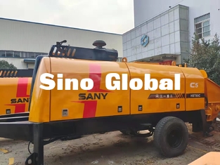 HBT6013 Sany Used Trailer Mounted Concrete Pump 90KW S Valve Type