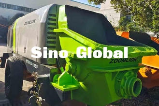 Used Electric Trailer Concrete Pump Zoomlion 600L Hopper Capacity
