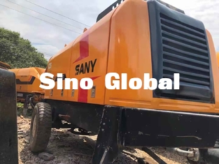 Electric Used Concrete Trailer Pump Sany HBT6013 90KW Rated Power