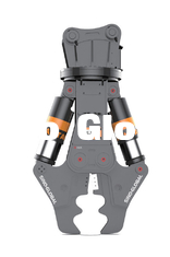 flexible Hydraulic Shear Attachment For Excavator with Double Cylinder One Cylinder