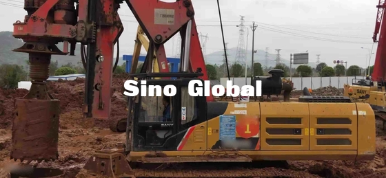 Sany SR285R 2017 Used Rotary Drilling Rig 5~24 Rpm 300KW