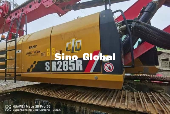 6WG1 Sany second hand rotary drilling rig Engine Power 300KW SR285R 2020