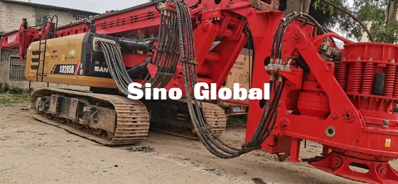 Sany SR285R 2018 Used Rotary Drilling Rig 5~24 Rpm 300KW