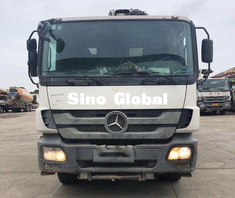 White Used Zoomlion Concrete Pump Truck 52m 4 Axles Euro3 14.256L