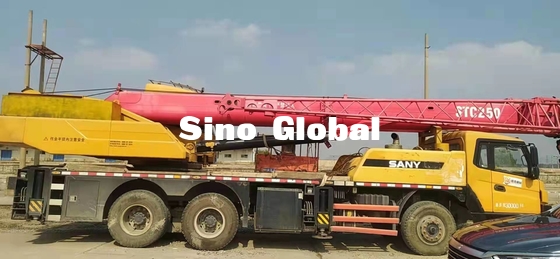 Yellow Color Used Truck Crane 25 Tons Sany STC250 U Shape Boom