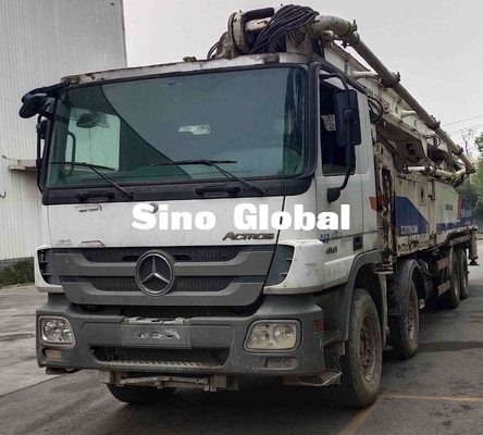 Used Zoomlion Model 2013 56m Concrete Pump Truck With Mercedes Benz Chassis