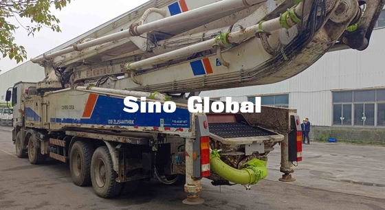 Used Zoomlion Model 2013 56m Concrete Pump Truck With Mercedes Benz Chassis