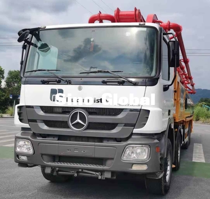 Diesel Truck Used Putzmeister Concrete Pump M56-5 148M³/H With 5 Sections