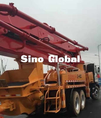 37 Meter Used Concrete Pump Truck 100m³/H 8.3mpa 12mpa Pressure