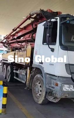 Sany Brand 37M Used Concrete Pump Truck With 5 Boom Section