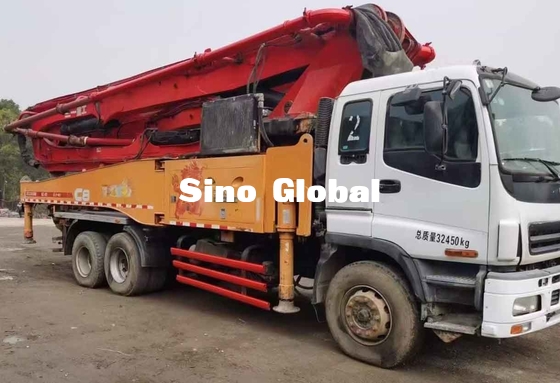 5 section Used Boom Truck , Concrete Line Pump Truck Sany 49M