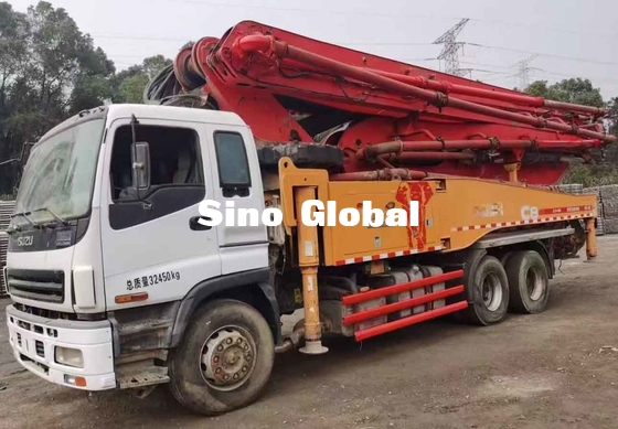 5 section Used Boom Truck , Concrete Line Pump Truck Sany 49M