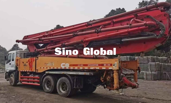 5 section Used Boom Truck , Concrete Line Pump Truck Sany 49M