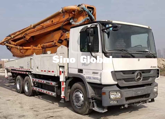 Zoomlion 47m Used Concrete Pump Truck With Mercedes Benz 3341 2013 Model