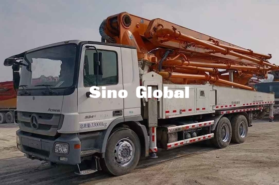 Zoomlion 47m Used Concrete Pump Truck With Mercedes Benz 3341 2013 Model