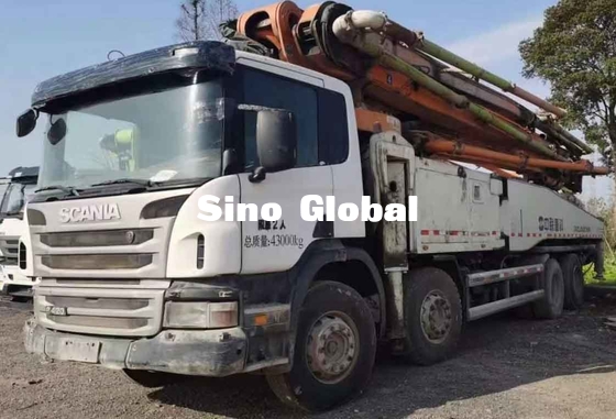 Zoomlion Used Concrete Boom Pump Truck 56 Meter with Scania model