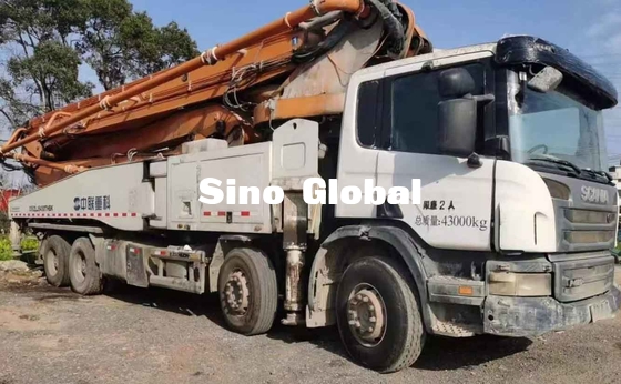 Zoomlion Used Concrete Boom Pump Truck 56 Meter with Scania model