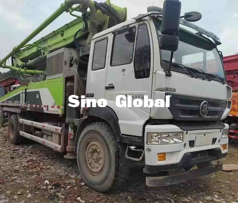 Used Zoomlion Concrete Pump Truck 37M With Sinotruk Chassis 1370mm Feeding Height
