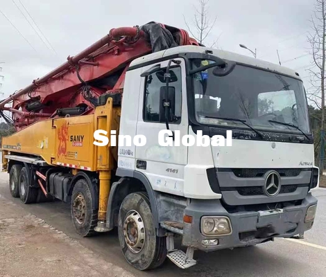 Sany 56M Used Concrete Pump Truck With Mercedes Benz Chassis Model 2013