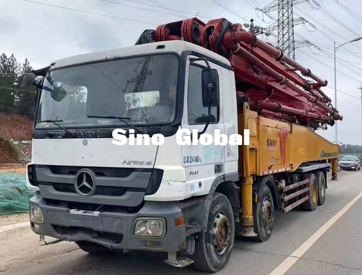 Sany 56M Used Concrete Pump Truck With Mercedes Benz Chassis Model 2013