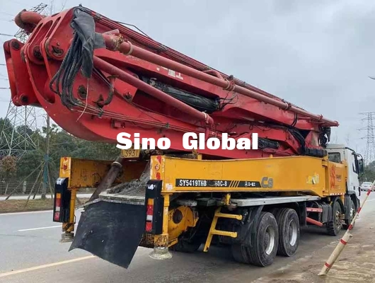 Sany 56M Used Concrete Pump Truck With Mercedes Benz Chassis Model 2013