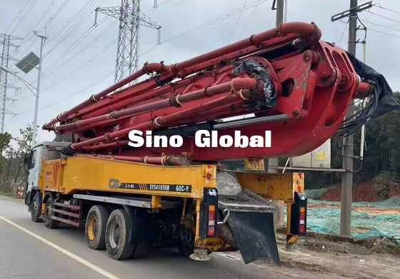 Sany 56M Used Concrete Pump Truck With Mercedes Benz Chassis Model 2013