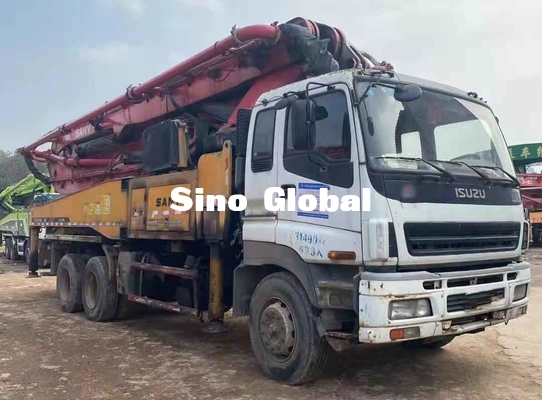 Sany 46M Used Concrete Pump Truck With Isuzu Chassis Euro3/14.256L