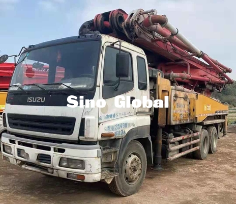Sany 46M Used Concrete Pump Truck With Isuzu Chassis Euro3/14.256L