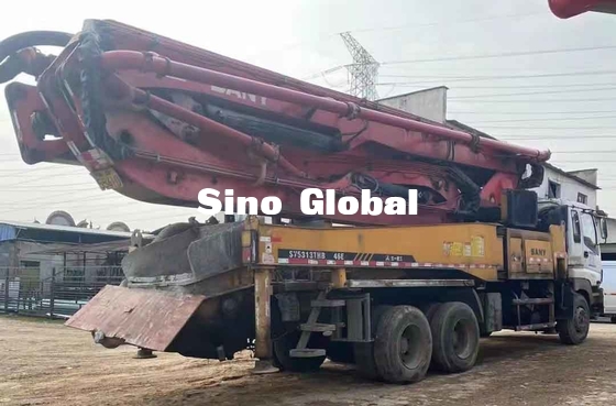 Sany 46M Used Concrete Pump Truck With Isuzu Chassis Euro3/14.256L