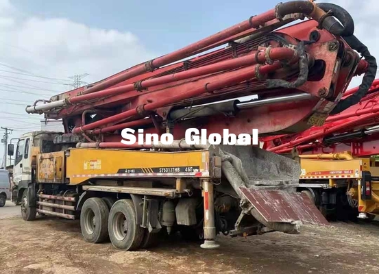 Sany 46M Used Concrete Pump Truck With Isuzu Chassis Euro3/14.256L