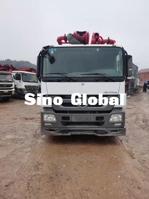 Sany 56M Used Concrete Pump Truck With Mercedes Benz Chassis Model 2012