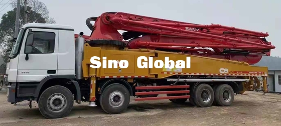 Euro4 Second Hand 52m Concrete Pump , boom pump truck SYM5419THBF 52
