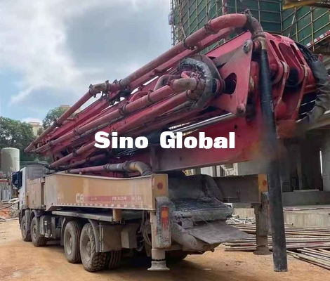 Sany 56M Used Concrete Pump Truck With Mercedes Benz Chassis Model 2018