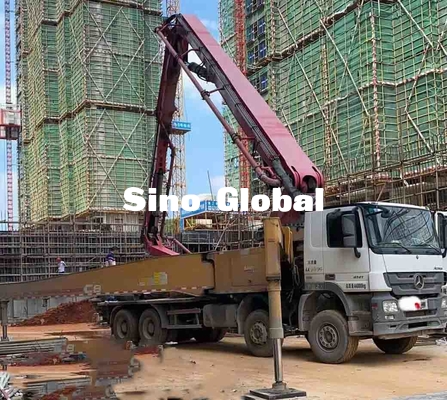 Sany 56M Used Concrete Pump Truck With Mercedes Benz Chassis Model 2018