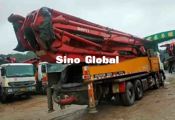 Diesel fuel Used Concrete Pump Truck 56M 294kW With Volvo Chassis