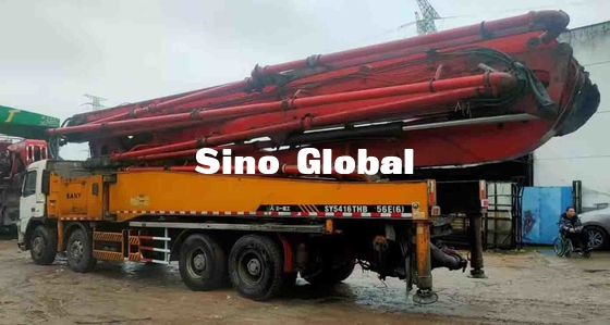 Diesel fuel Used Concrete Pump Truck 56M 294kW With Volvo Chassis