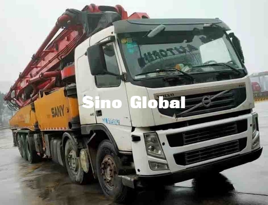 Sany 62 meter Used Concrete Pump With Volvo Chassis Model 2013