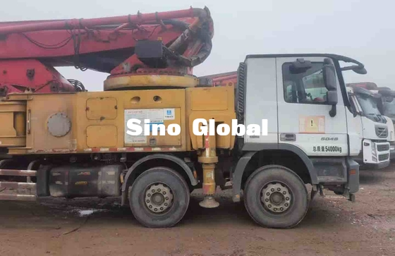 Sany 66M Used Concrete Pump With Mercedes Chassis Model 2017