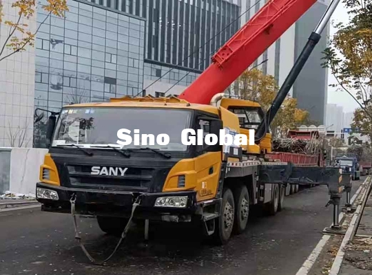 Sany Used Boom Truck Crane , 75 Ton Lorry Crane STC50S Straight Arm
