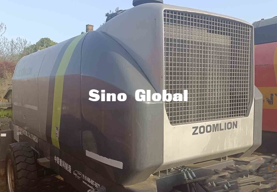 Black Green Used Concrete Trailer Pump Zoomlion HBT80 174kw