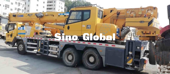 2nd hand Crane XCMG 25 Ton , used truck mounted cranes 21m Turning Diameter