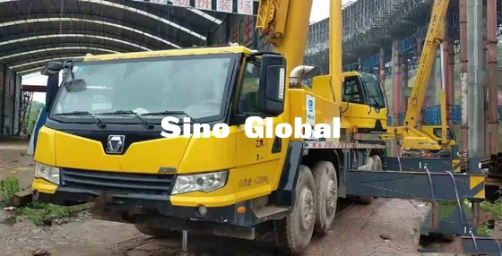 50 Ton Used Truck Crane XCMG QY50KA 40L Oil Consumption Per 100km