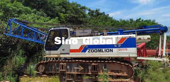 Zoomlion Brand Used Crawler Crane 70 Ton QUY70 Model 61 Ton Weight